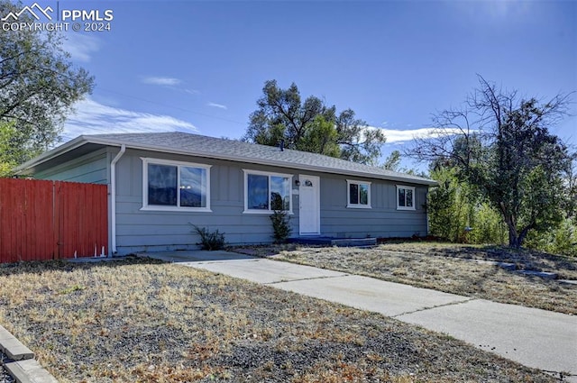 view of ranch-style house