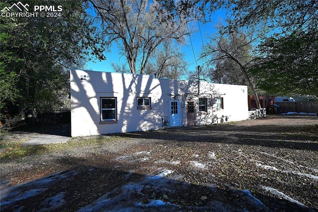 view of front of home