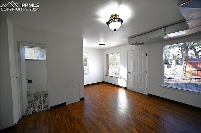 entrance foyer with dark hardwood / wood-style flooring