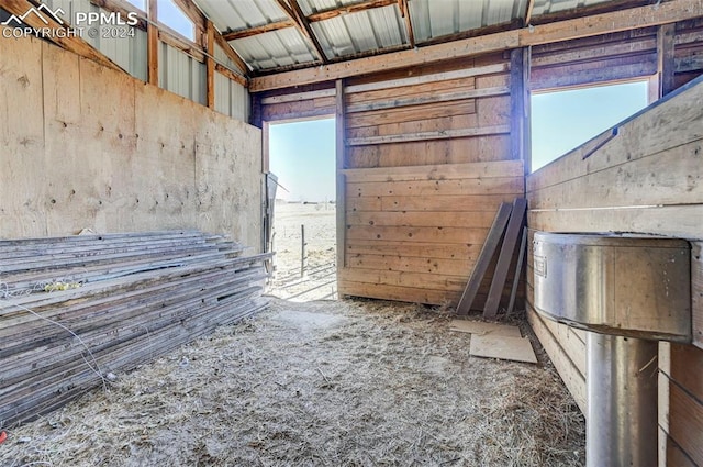 view of horse barn