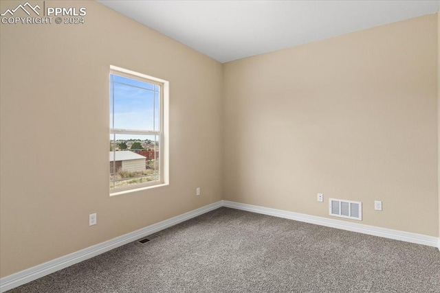 view of carpeted empty room