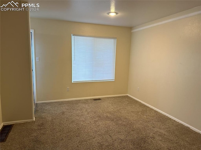 view of carpeted empty room