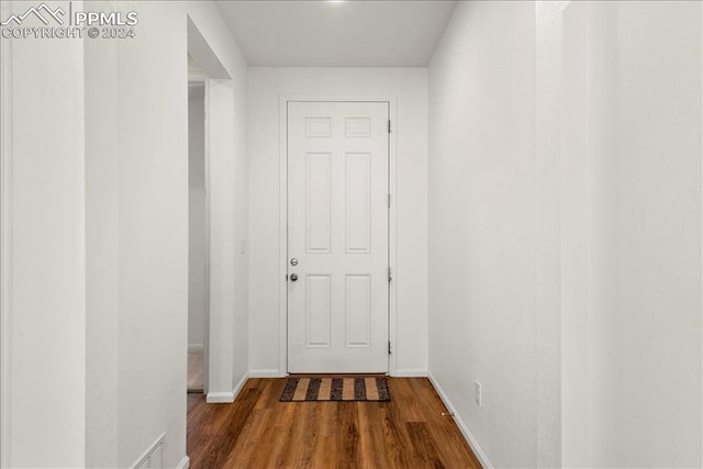 hall featuring hardwood / wood-style floors