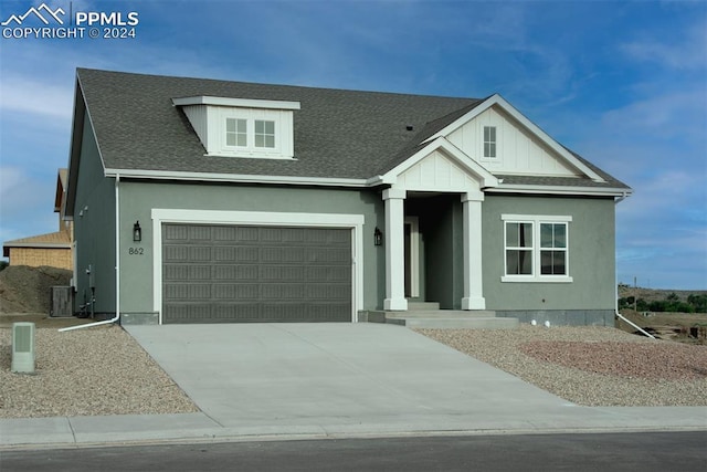 view of front of house featuring a garage