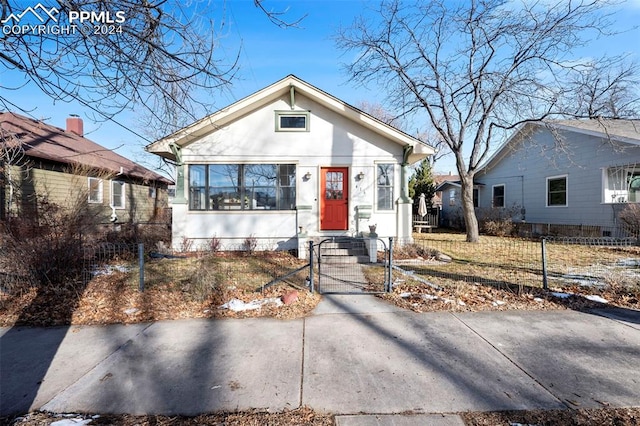 view of bungalow-style home