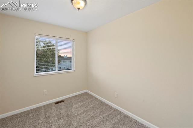 view of carpeted empty room