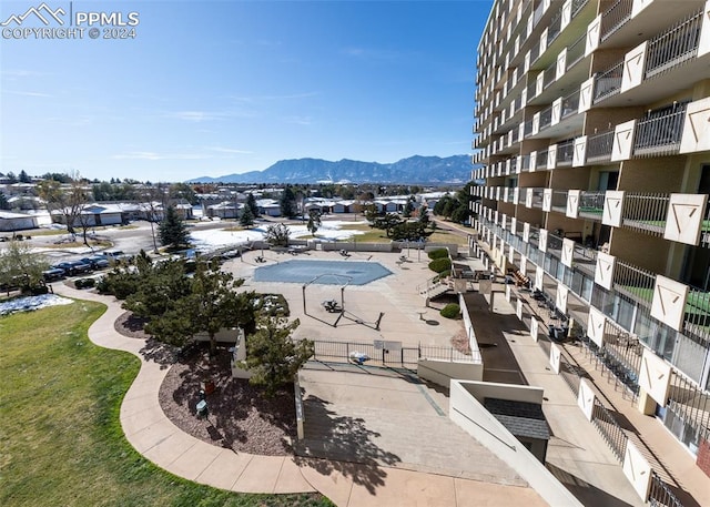 view of home's community featuring a mountain view