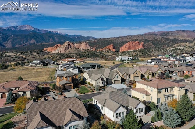 2933 Cathedral Park Vw, Colorado Springs, CO 80904 - aerial perspective of suburban area with a mountain backdrop