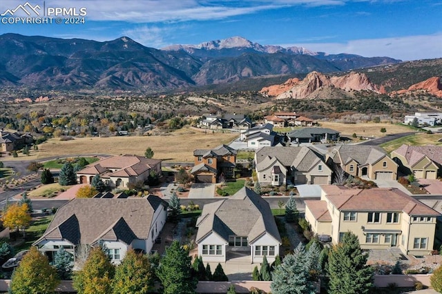 2933 Cathedral Park Vw, Colorado Springs, CO 80904 - aerial perspective of suburban area featuring a mountain backdrop