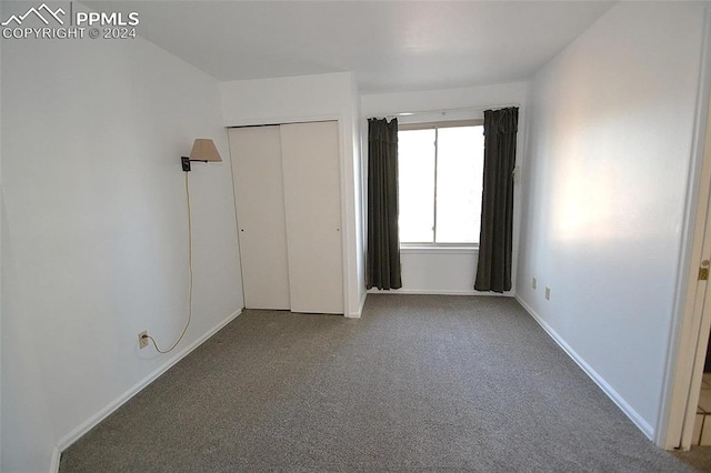 unfurnished bedroom featuring carpet floors