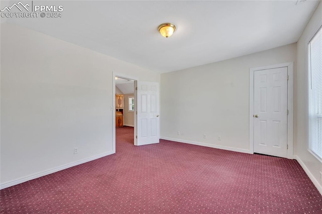 carpeted spare room with plenty of natural light