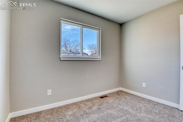 view of carpeted empty room