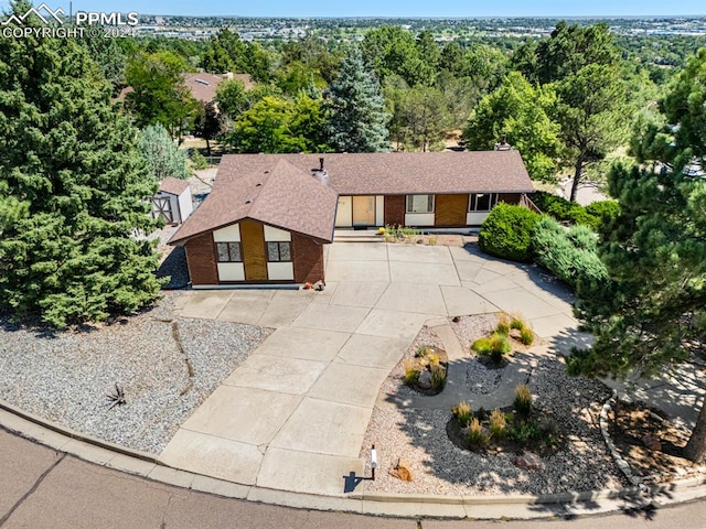 birds eye view of property