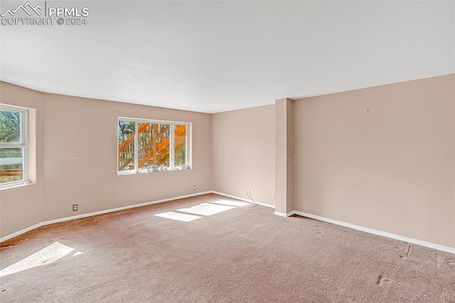 view of carpeted empty room