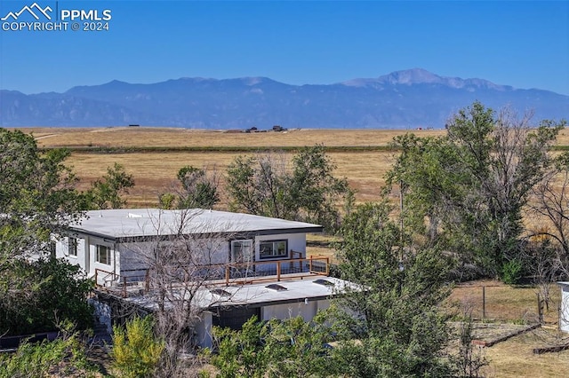 property view of mountains with a rural view