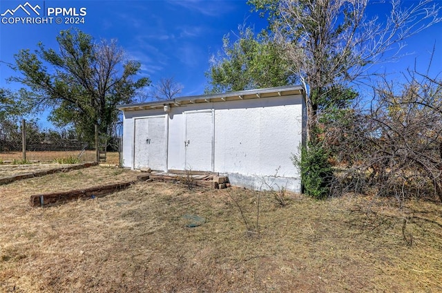 view of outdoor structure