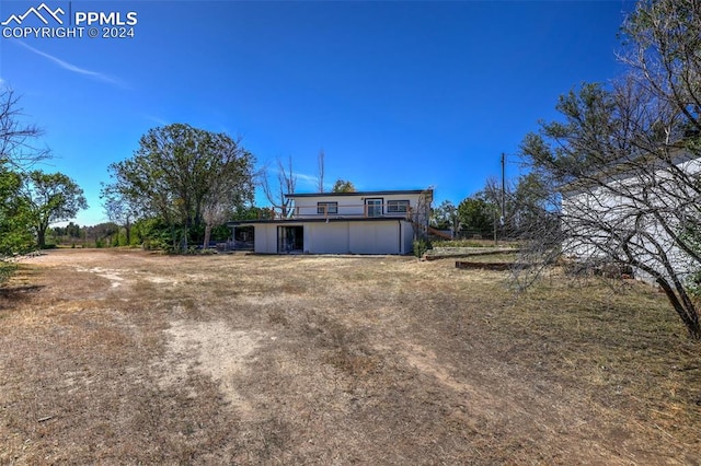 view of rear view of property