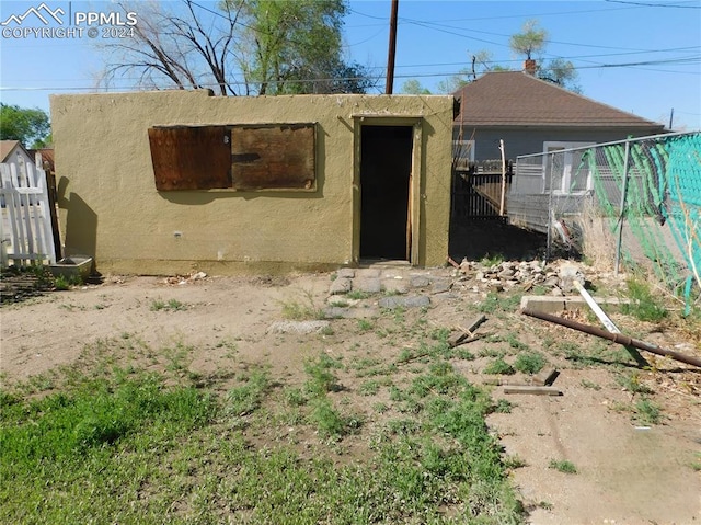 view of rear view of property