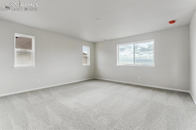 view of carpeted empty room