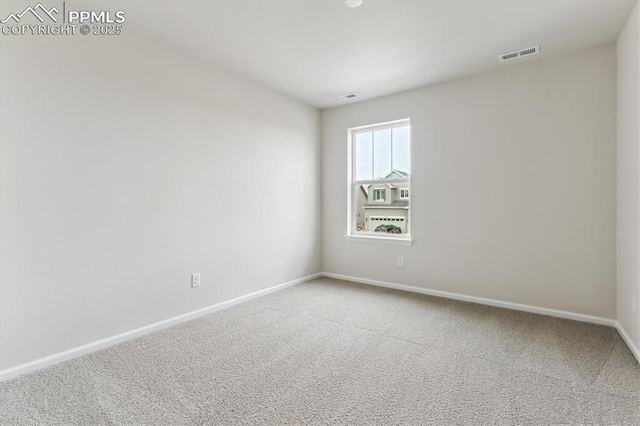 view of carpeted empty room