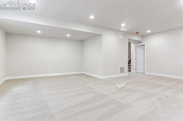 view of carpeted empty room