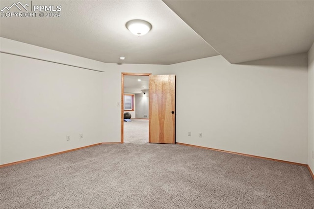 spare room featuring carpet flooring