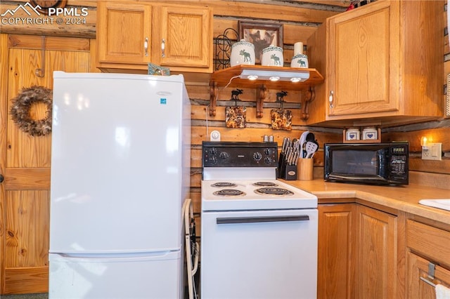 kitchen featuring white appliances