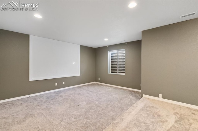 view of carpeted empty room