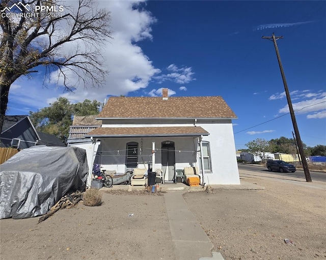 view of back of property