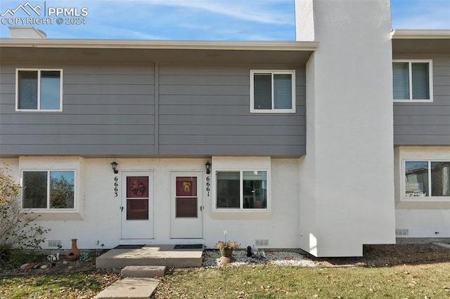 view of front of home