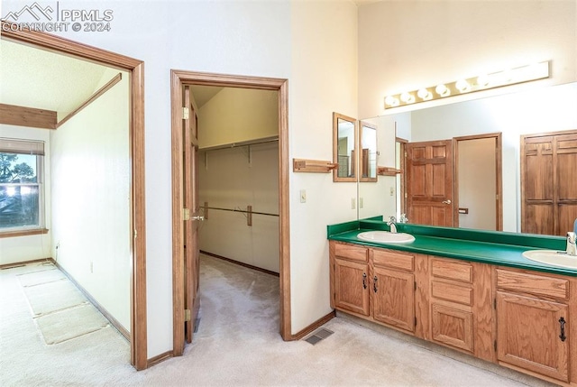 bathroom with vanity