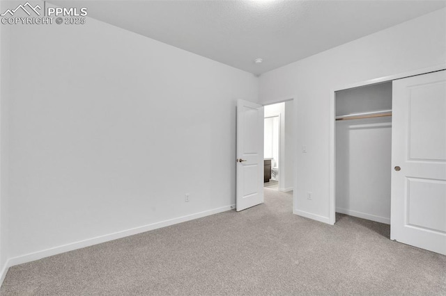 5265 Gansevoort Dr, Colorado Springs, CO 80927 - unfurnished bedroom with light carpet and a closet