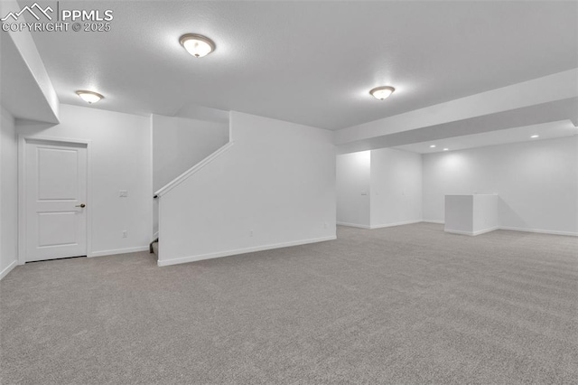 5265 Gansevoort Dr, Colorado Springs, CO 80927 - finished below grade area featuring carpet floors and recessed lighting