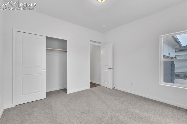5265 Gansevoort Dr, Colorado Springs, CO 80927 - unfurnished bedroom featuring carpet flooring and a closet