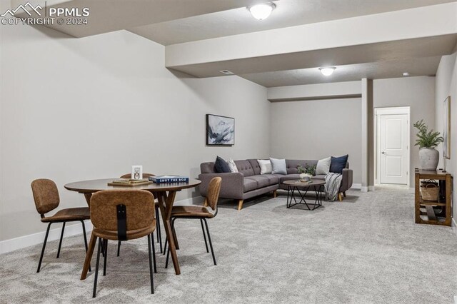 7680 Almond Wood Loop, Colorado Springs, CO 80908 - dining room with carpet and baseboards