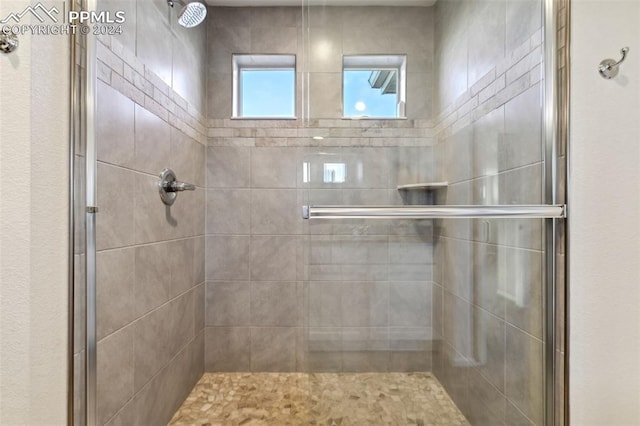 bathroom with an enclosed shower