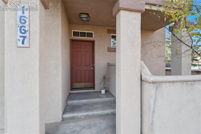 view of entrance to property