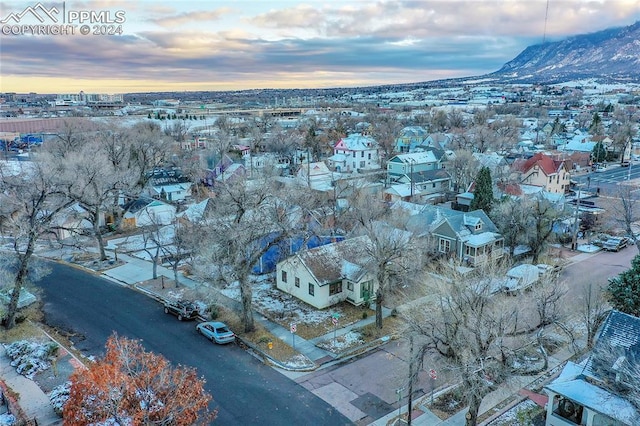 3 S 8th St, Colorado Springs, CO 80905 - aerial view at dusk of a mountain view