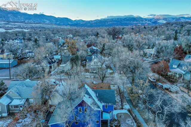 3 S 8th St, Colorado Springs, CO 80905 - aerial view of residential area featuring mountains