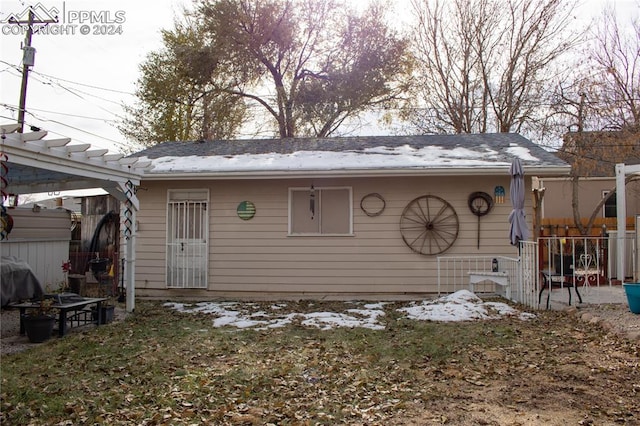 view of back of house