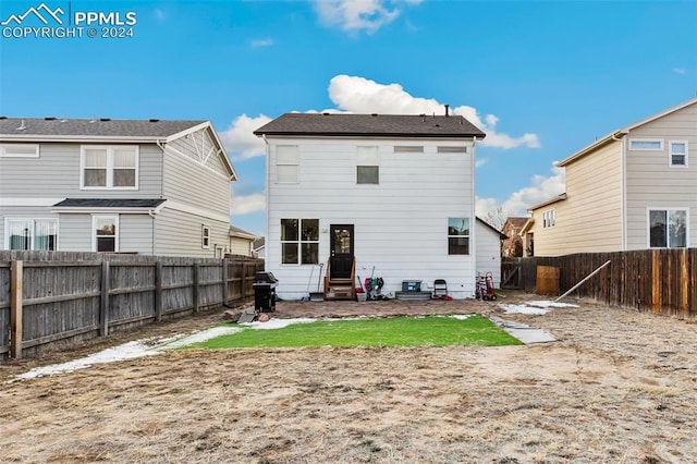 view of rear view of property