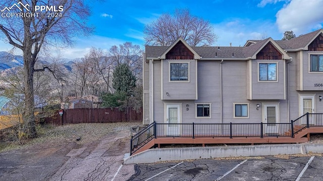 view of rear view of property