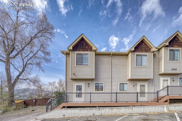 view of rear view of property