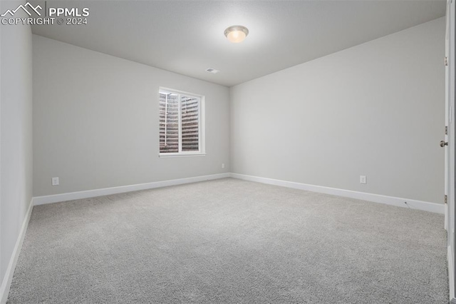 view of carpeted empty room