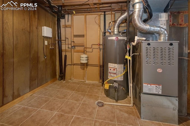 utilities with heating unit and water heater