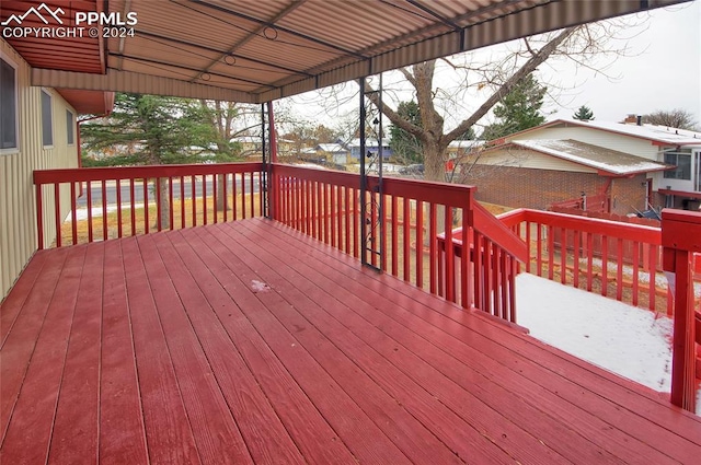 view of wooden terrace