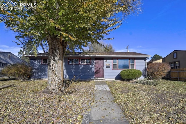 view of ranch-style home