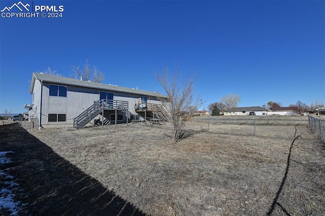 view of rear view of property