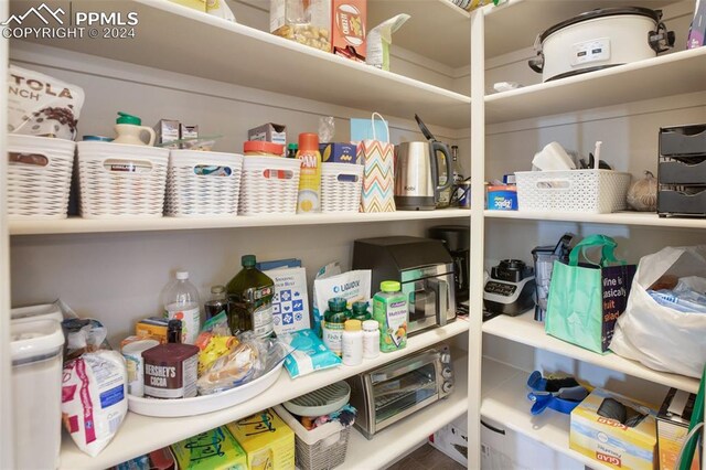 view of pantry