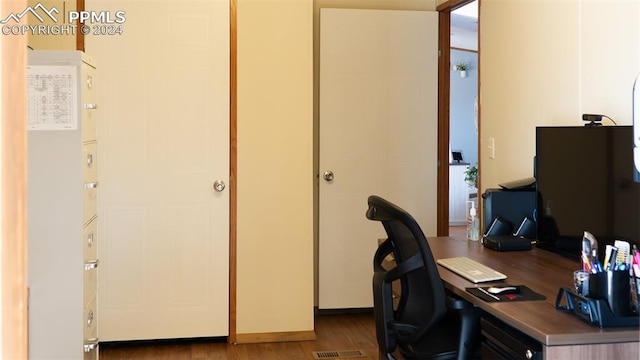 920 E 14th St, La Junta, CO 81050 - office space with dark hardwood / wood-style floors